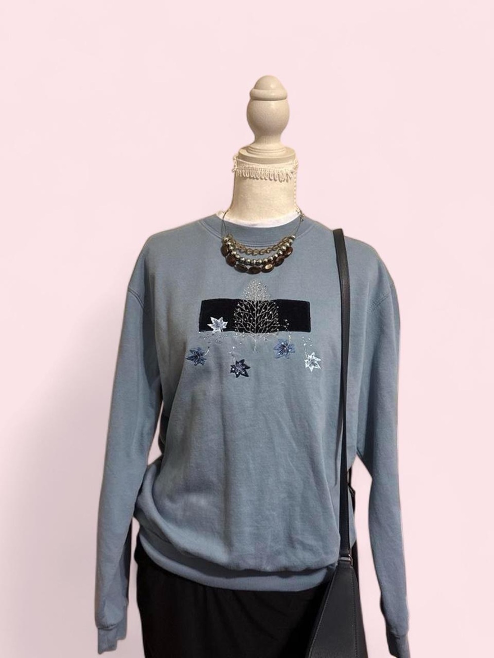 Blue Winter Crewneck